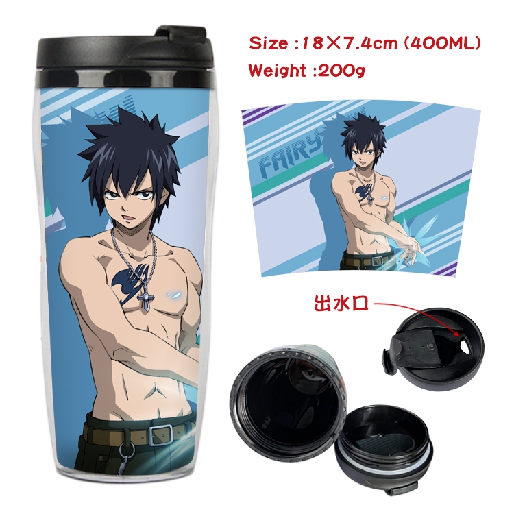 Fairy tail Anime Starbucks Leakproof Insulated Cup 18X7.4CM 400ML 3A