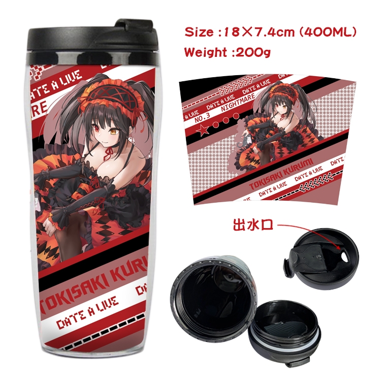 Date-A-Live Anime Starbucks Leakproof Insulated Cup 18X7.4CM 400ML 3A