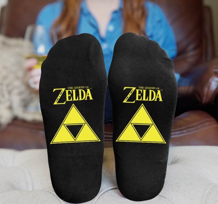 The Legend of Zelda Anime Knitted Print Socks Adult One Size Tube Height 15cm 