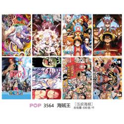 One Piece Embossed poster 8 pc...