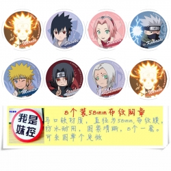 Naruto Anime round Badge cloth...