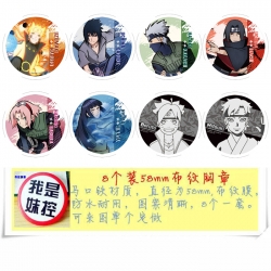 Naruto Anime round Badge cloth...