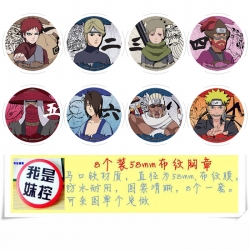 Naruto Anime round Badge cloth...