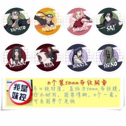 Naruto Anime round Badge cloth...