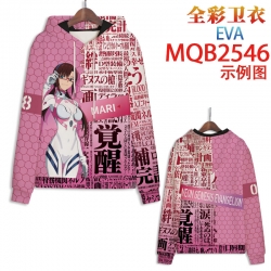 EVA Full color hooded sweatshi...