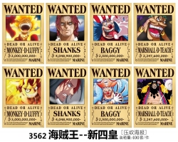 One Piece Embossed poster 8 pc...