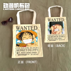 One Piece Anime Canvas Bag Sho...