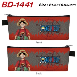 One Piece Anime PU Leather Zip...