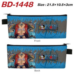 One Piece Anime PU Leather Zip...