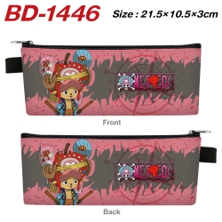 One Piece Anime PU Leather Zip...