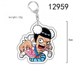 One Piece Anime Acrylic Keycha...