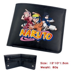 Naruto Anime Black Leather Mag...