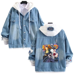 Naruto  anime stitching denim ...