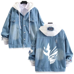 Bleach anime stitching denim j...