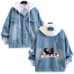 Bleach anime stitching denim j...