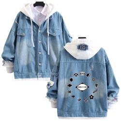 Bleach anime stitching denim j...