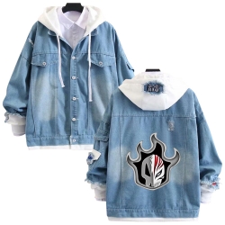 Bleach anime stitching denim j...