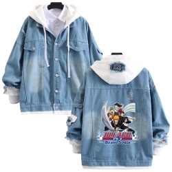 Bleach anime stitching denim j...