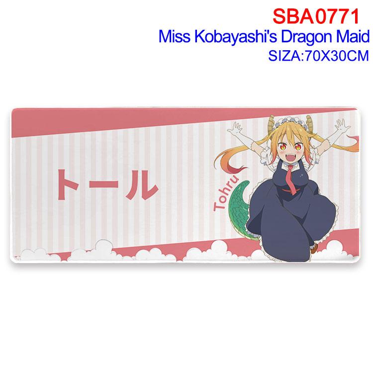 Miss Kobayashis Dragon Maid Anime peripheral edge lock mouse pad 70X30cm  SBA-771