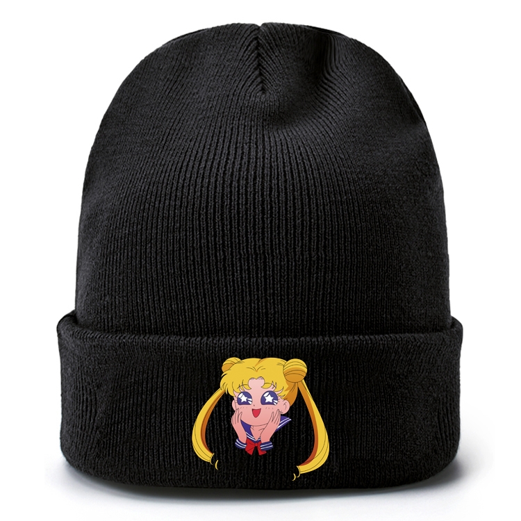 sailormoon Anime knitted hat wool hat head circumference 40-80cm