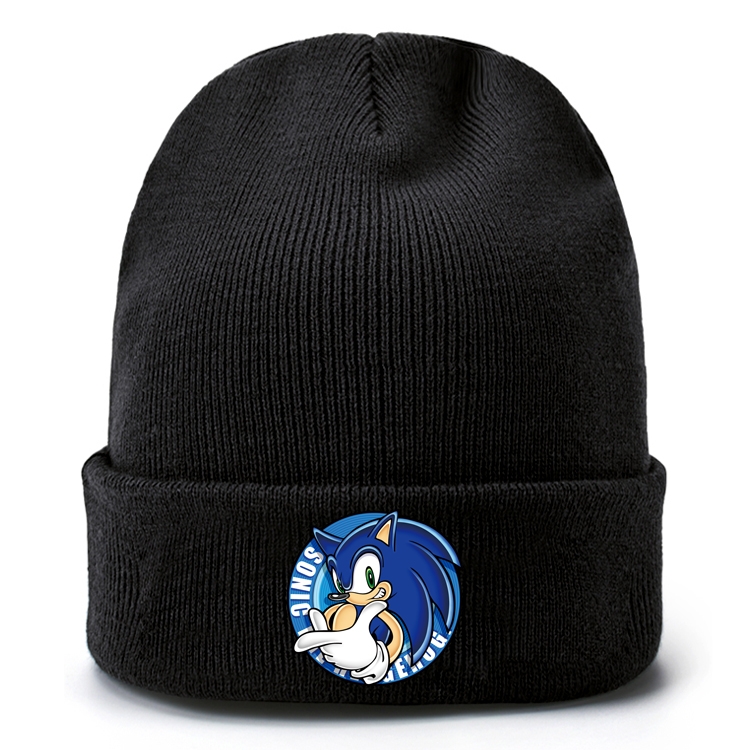 Sonic The Hedgehog Anime knitted hat wool hat head circumference 40-80cm