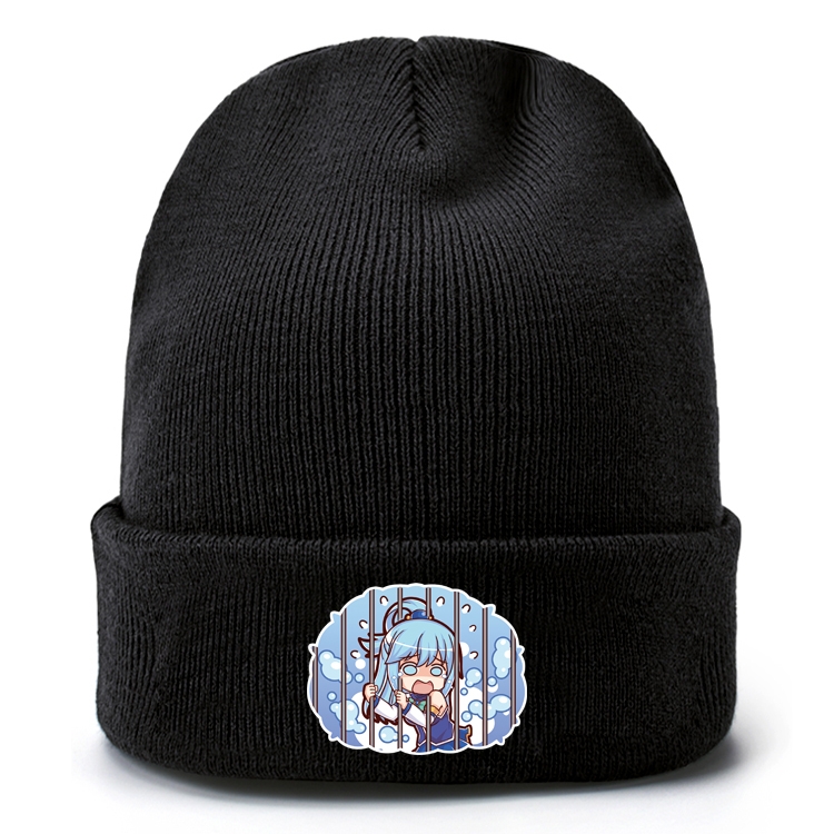 Blessings for a better world Anime knitted hat wool hat head circumference 40-80cm