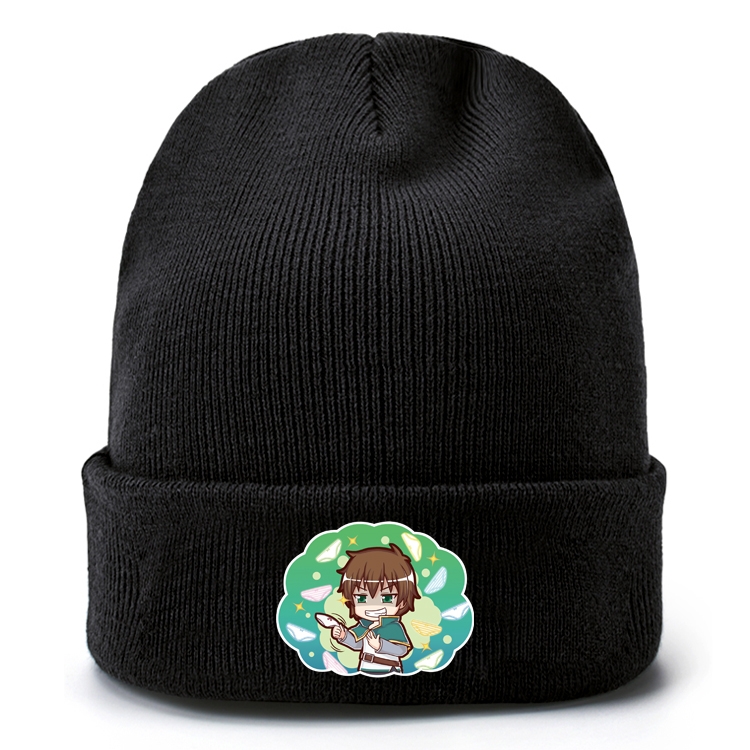 Blessings for a better world Anime knitted hat wool hat head circumference 40-80cm