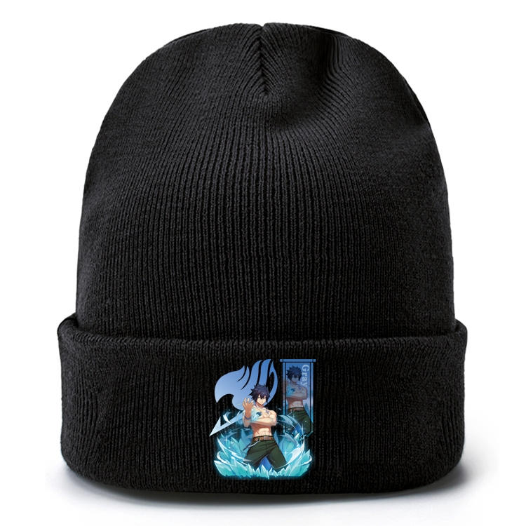 Fairy tail Anime knitted hat wool hat head circumference 40-80cm