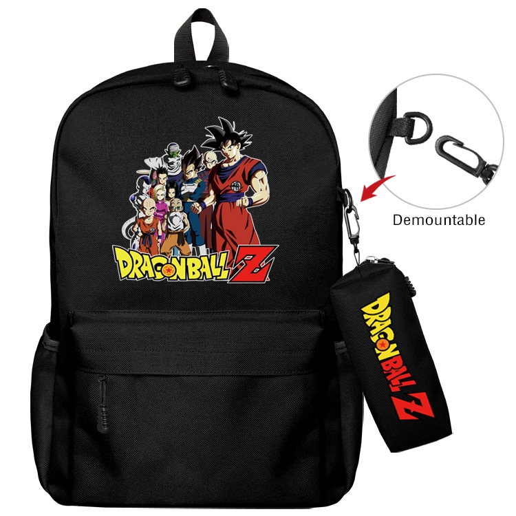 DRAGON BALL Anime Backpack School Bag  Small Pencil Case Set 43X35X12CM