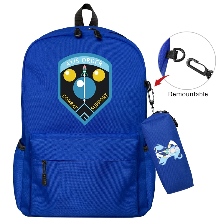 Blessings for a better world Anime Backpack School Bag  Small Pencil Case Set 43X35X12CM