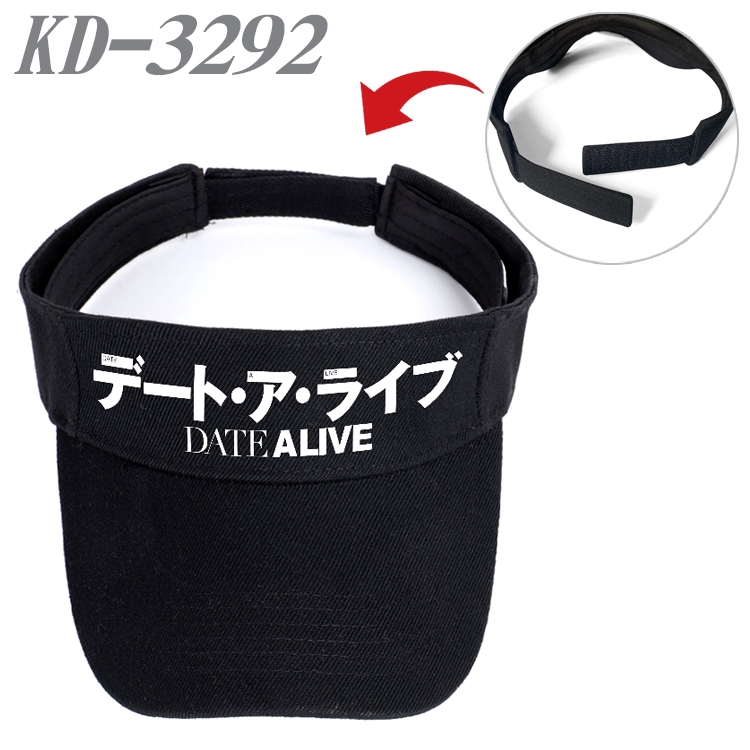 Date-A-Live Anime Peripheral Empty Top sun hat Visor Hat Hat circumference 55-60cm KD-3292A