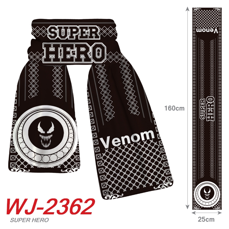 venom Anime Plush Impression Scarf Neck 25x160cm WJ-2362