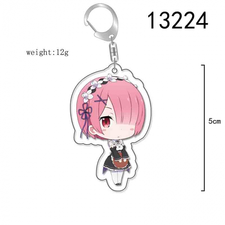 Re:Zero kara Hajimeru Isekai Seikatsu Acrylic Keychain Charm price for 5 pcs  13224