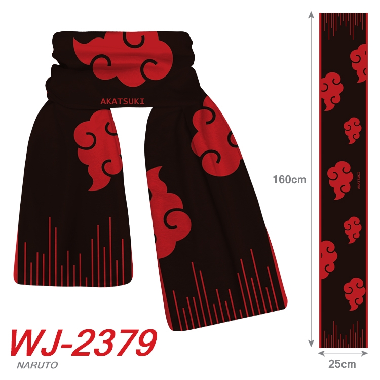 Naruto Anime Plush Impression Scarf Neck 25x160cm  WJ-2379