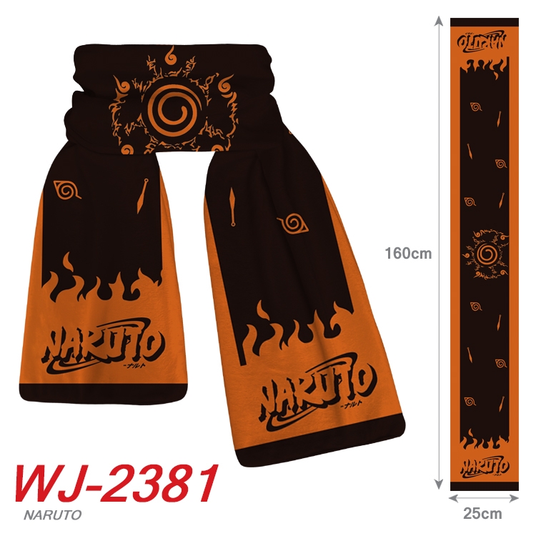 Naruto Anime Plush Impression Scarf Neck 25x160cm  WJ-2381