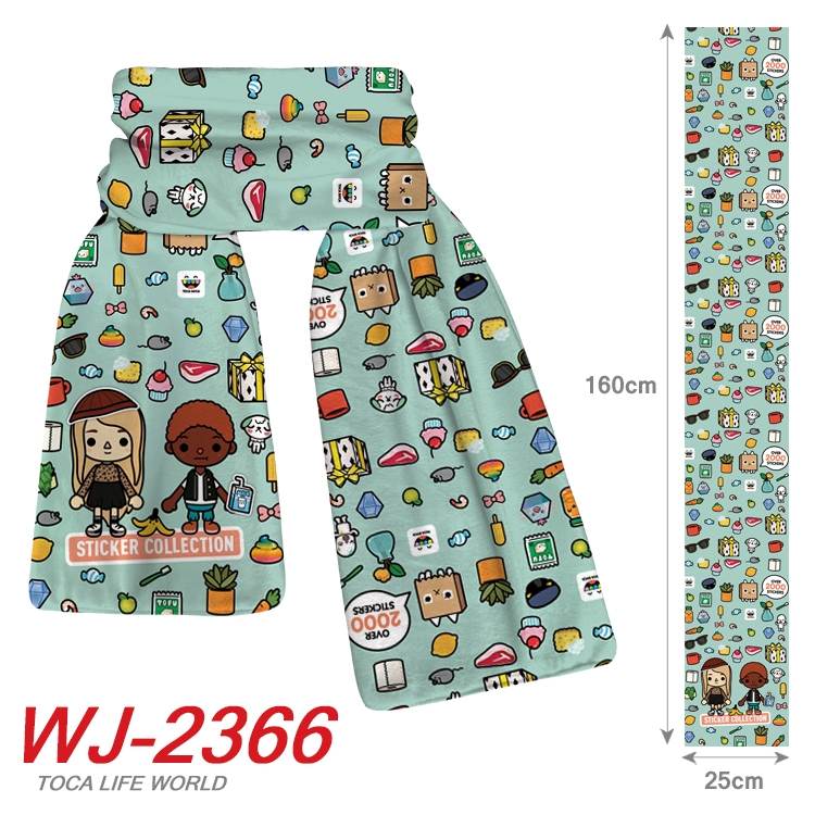 toca life world Anime Plush Impression Scarf Neck 25x160cm WJ-2366