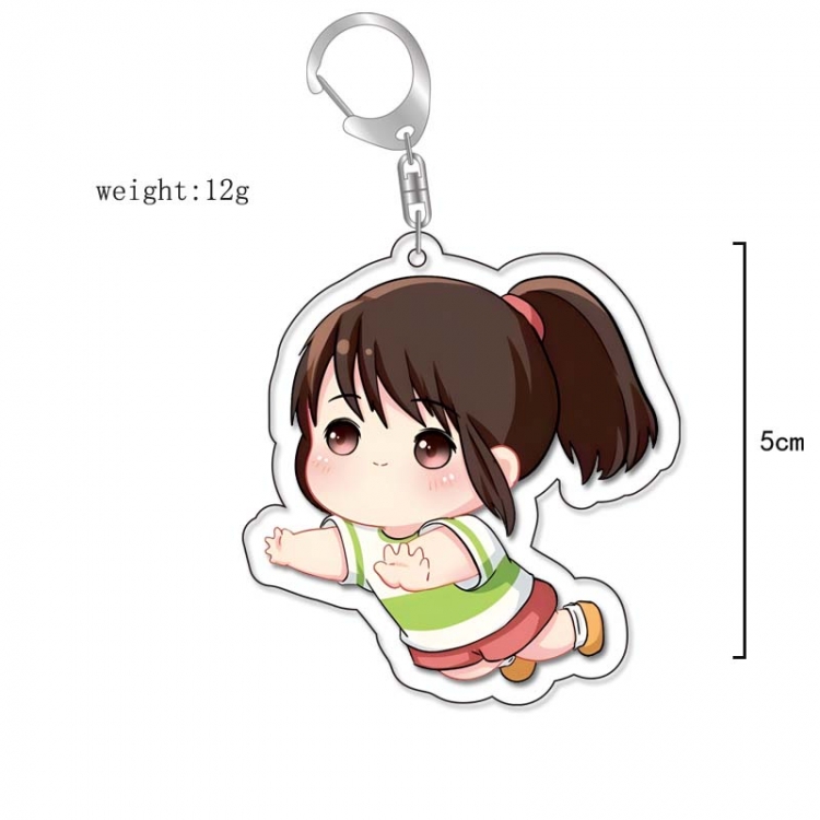 Spirited Away Anime Acrylic Keychain Charm price for 5 pcs 13257