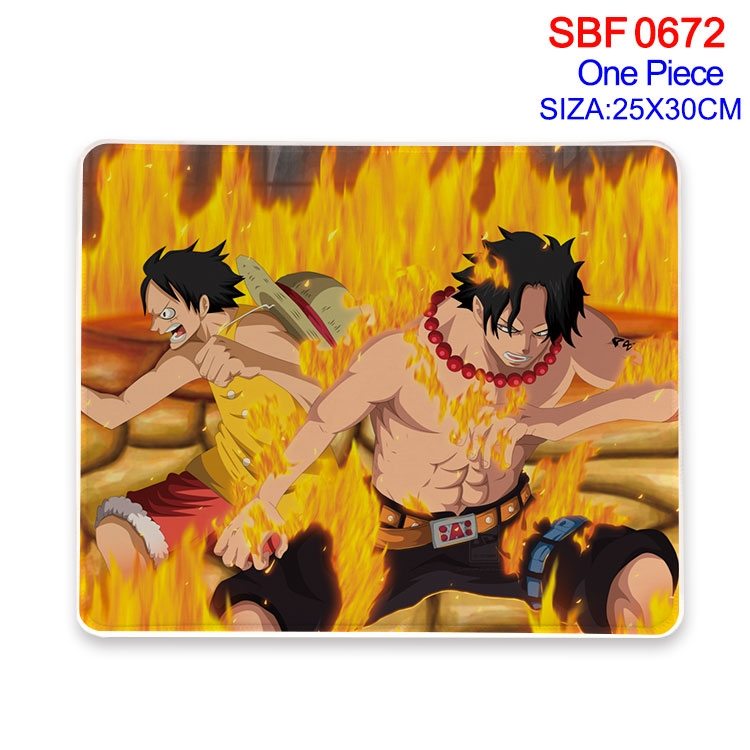 One Piece Anime peripheral edge lock mouse pad 25X30cm SBF-672