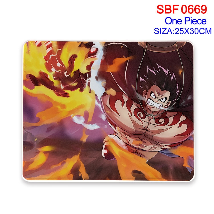 One Piece Anime peripheral edge lock mouse pad 25X30cm SBF-669