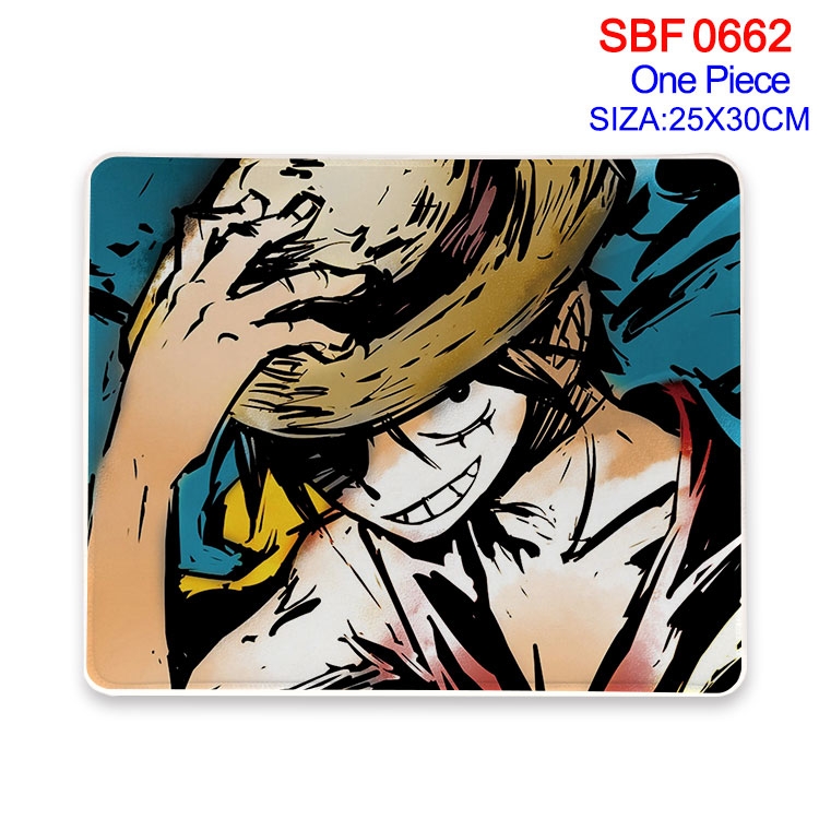 One Piece Anime peripheral edge lock mouse pad 25X30cm SBF-662