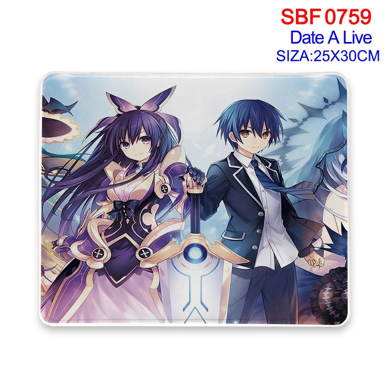 Date-A-Live Anime peripheral edge lock mouse pad 25X30cm SBF-759