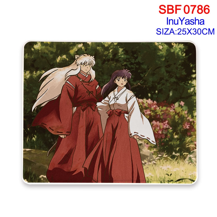 Inuyasha Anime peripheral edge lock mouse pad 25X30cm  SBF-786