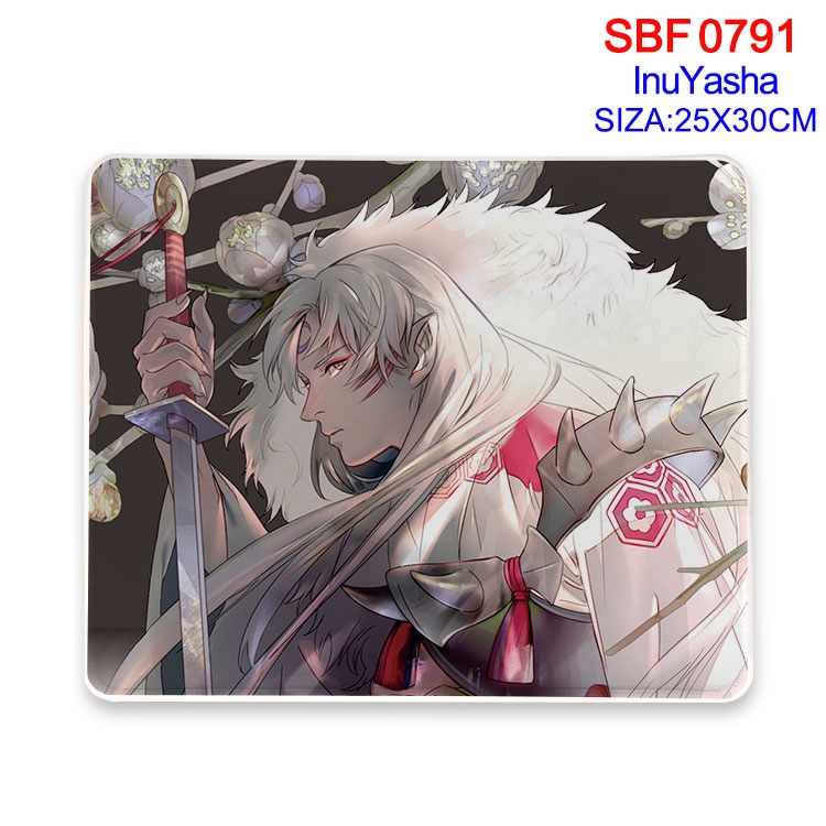 Inuyasha Anime peripheral edge lock mouse pad 25X30cm SBF-791