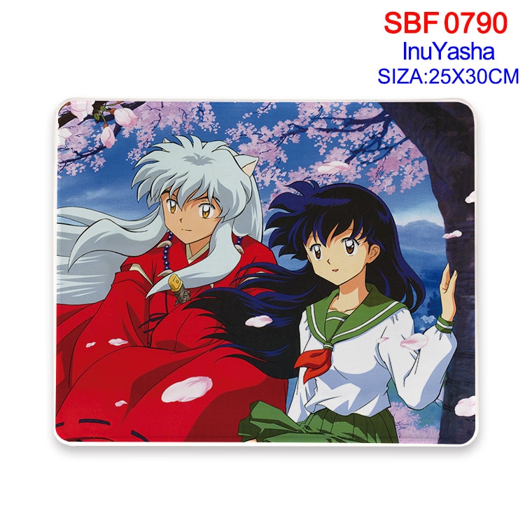 Inuyasha Anime peripheral edge lock mouse pad 25X30cm SBF-787