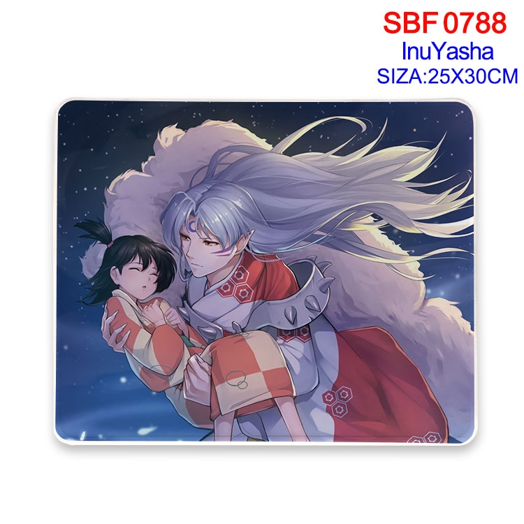 Inuyasha Anime peripheral edge lock mouse pad 25X30cm SBF-788