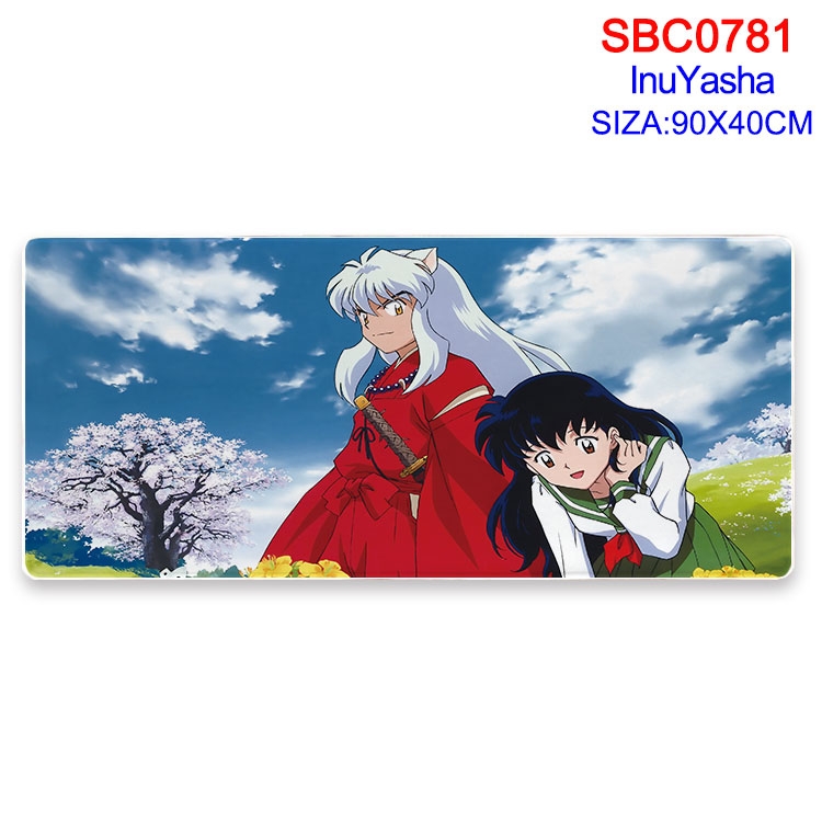 Inuyasha Anime peripheral edge lock mouse pad 40X90CM  SBC-781