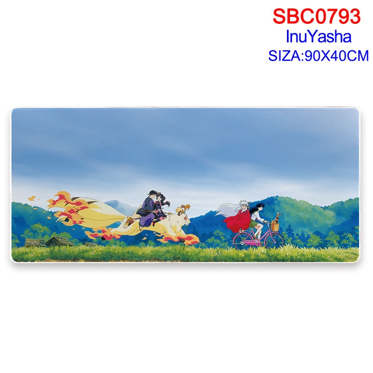Inuyasha Anime peripheral edge lock mouse pad 40X90CM  SBC-793