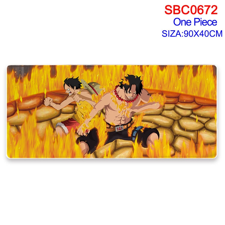 One Piece Anime peripheral edge lock mouse pad 40X90CM SBC-672