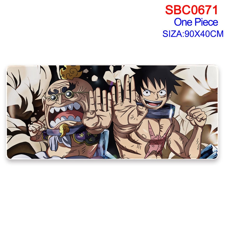 One Piece Anime peripheral edge lock mouse pad 40X90CM SBC-671