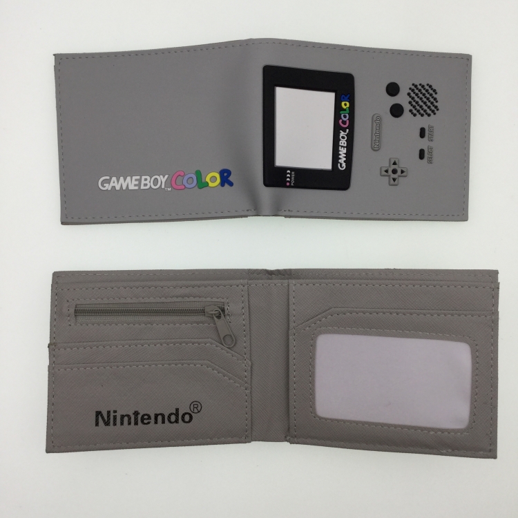 Nintendo Game Boy PVC Rubber Surface Short Two Fold Wallet Wallet